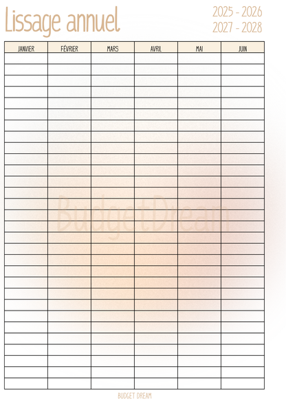 Mon budget journal - Produit numérique - Budget Dream