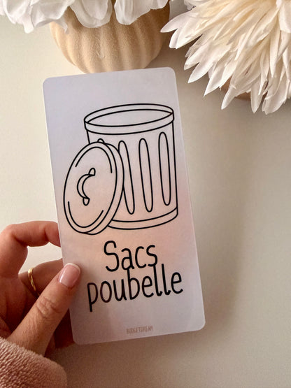 Planches de garde A6